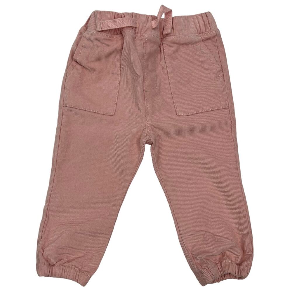HANNA ANDERSSON Pink Corduroy Pull On Pant SZ 6-12M